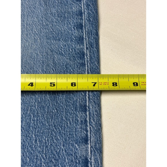 Levi's‎ Premium Big E Wedgie Straight Jeans Women's 25X28 Medium Wash Button Fly - Picture 16 of 16